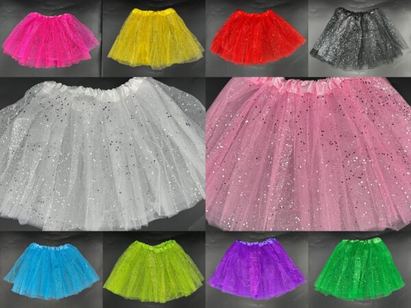 Tutú Colores Surtidos 30cm 3capa POR BULTO