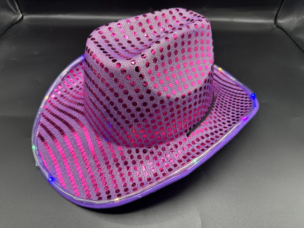 Sombrero De Vaquero Con Luz LED, Regalo, Sombrero De Vaquera Occidental Para Discoteca Carnaval Graduacion Sombrero De Vaquero Con Luz LED, Regalo, Sombrero De Vaquera Occidental Para Discoteca Carnaval Graduacion
