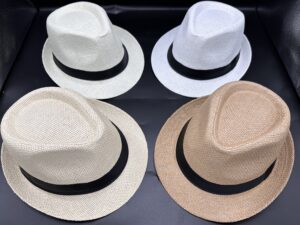 Sombrero Tanguero Paja Tejido*12U