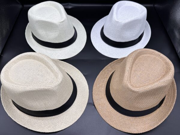 Sombrero Tanguero Paja Tejido*12U