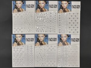 Sticker 9.5*14cm Para Ojo Strass Gema*12U