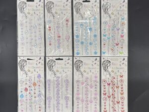 Sticker 10*12cm Para Pelo Strass Gema *12U