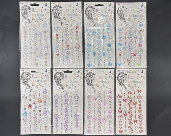 Sticker 10*12cm Para Pelo Strass Gema *12U