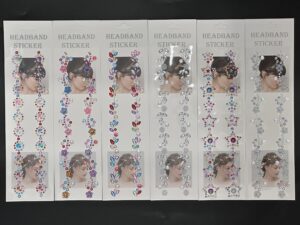 Sticker 8*32cm Para Vincha Strass Gema *12U