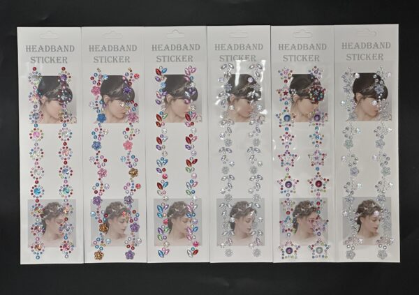 Sticker 8*32cm Para Vincha Strass Gema *12U