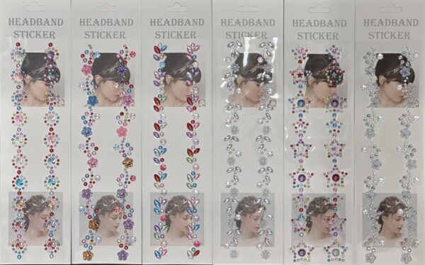 Sticker 8*32cm Para Vincha Strass Gema *12U - Image 2