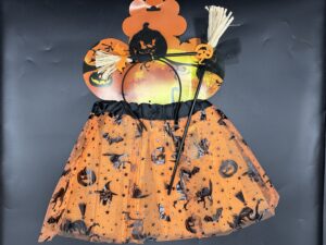 Set Escoba Calabaza Halloween 🧹