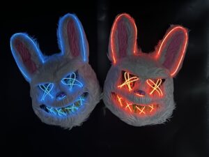 Máscara Conejo Maldito Luz Led Neón