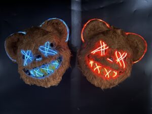 Máscara Oso Maldito Luz Led Neón