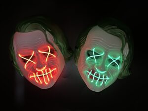 Máscara Guason Joker Luz Led Neón