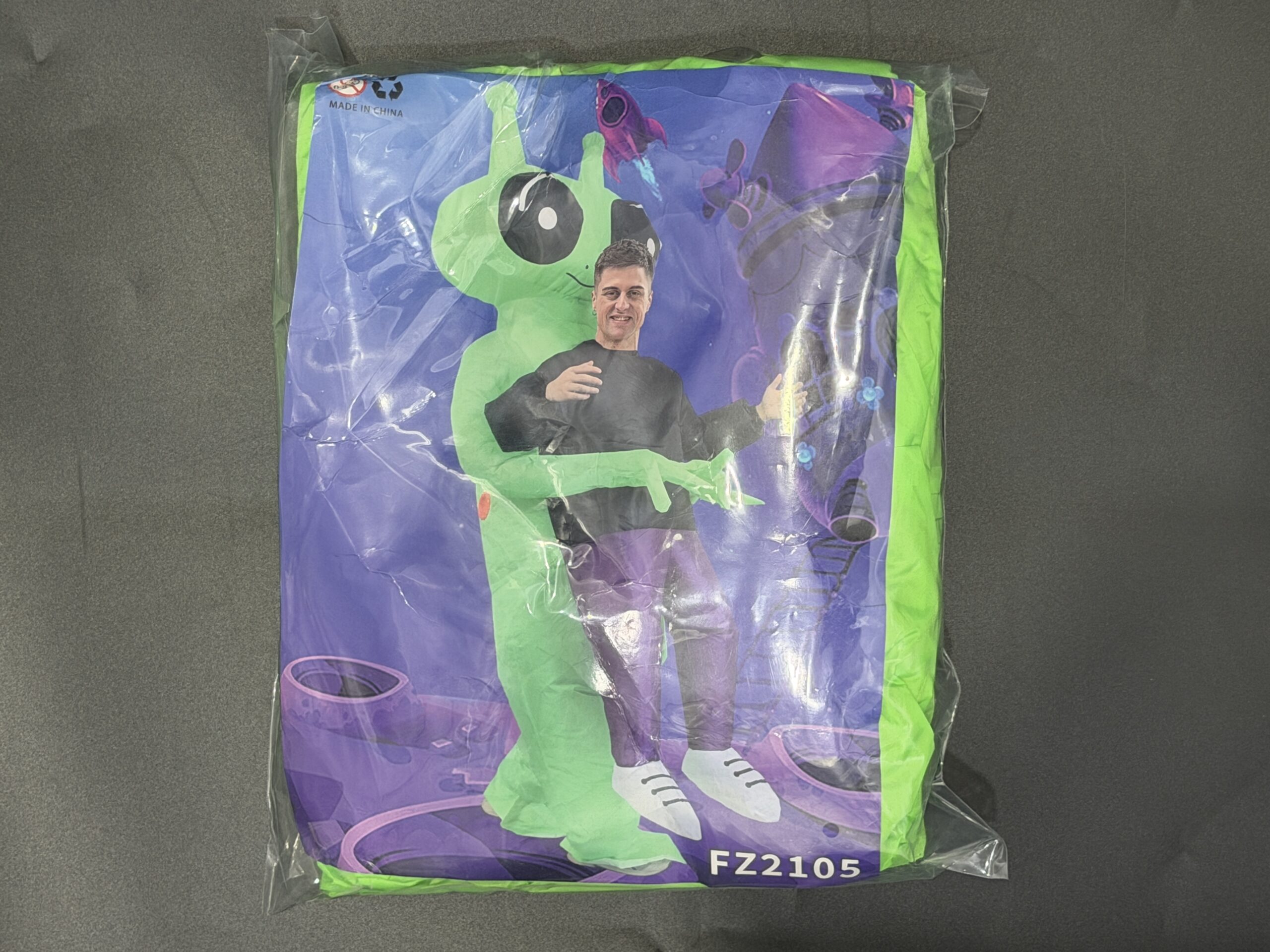 Disfraz Inflable De Alienígena Para Adultos Y Niños – Perfecto Para Cosplay, Halloween Y Fiestas Temáticas