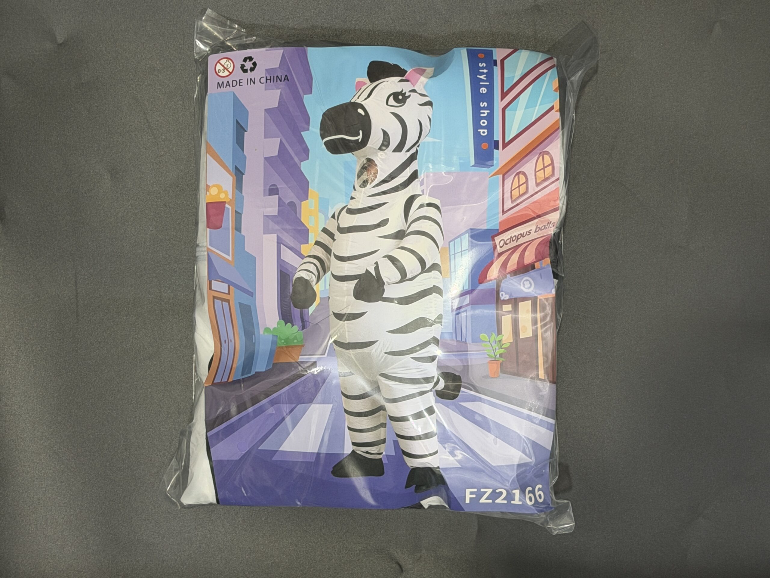 Disfraz Inflable De Cebra Adultos - Image 2