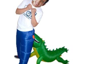 Disfraz Inflable De Cocodrilo Morder Adultos