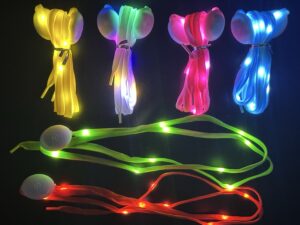 Cordon 1,2M Led Luminoso De Nylon Fluorescente Para Zapatos*12Pares