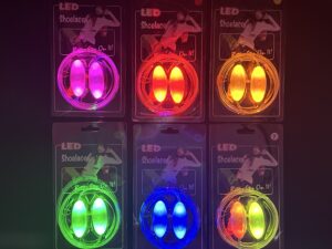 Cordones 80cm Luminosos Luz Led X 12Pares