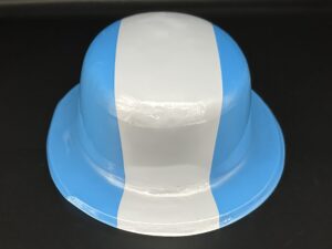 Gorros Bombin Plástico Argentina*12U