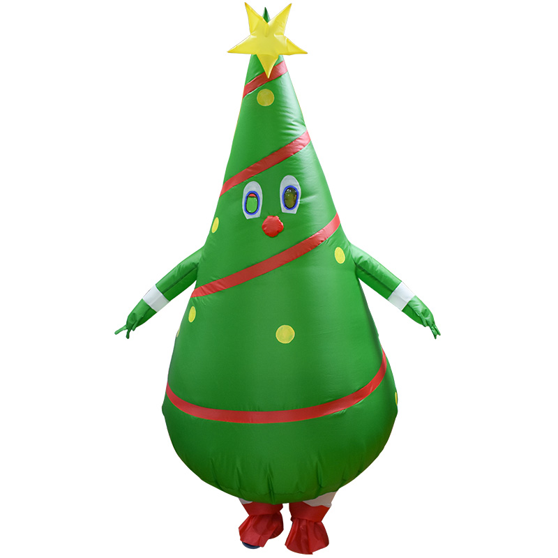 Disfraz Inflable De Árbol De Navidad Adultos