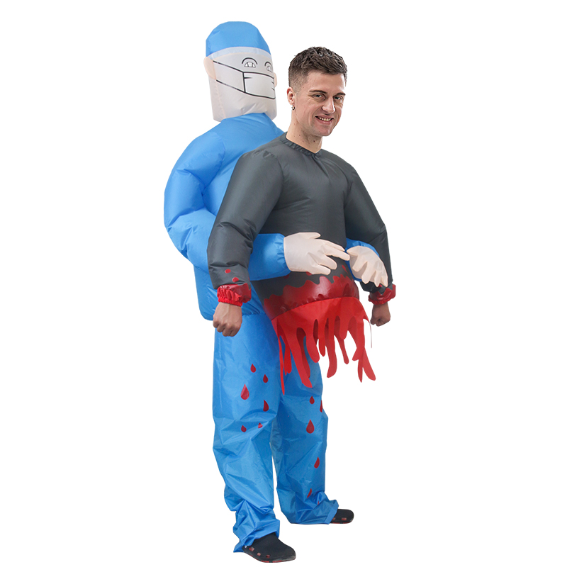 Disfraz Inflable De Doctor Aterrado Adultos