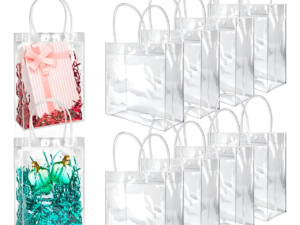 20*20*10cm Bolsa De Regalo PVC Transparente *12U