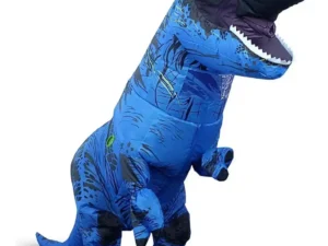 Disfraz InflableDe Dinosaurio Trex Azul Adultos