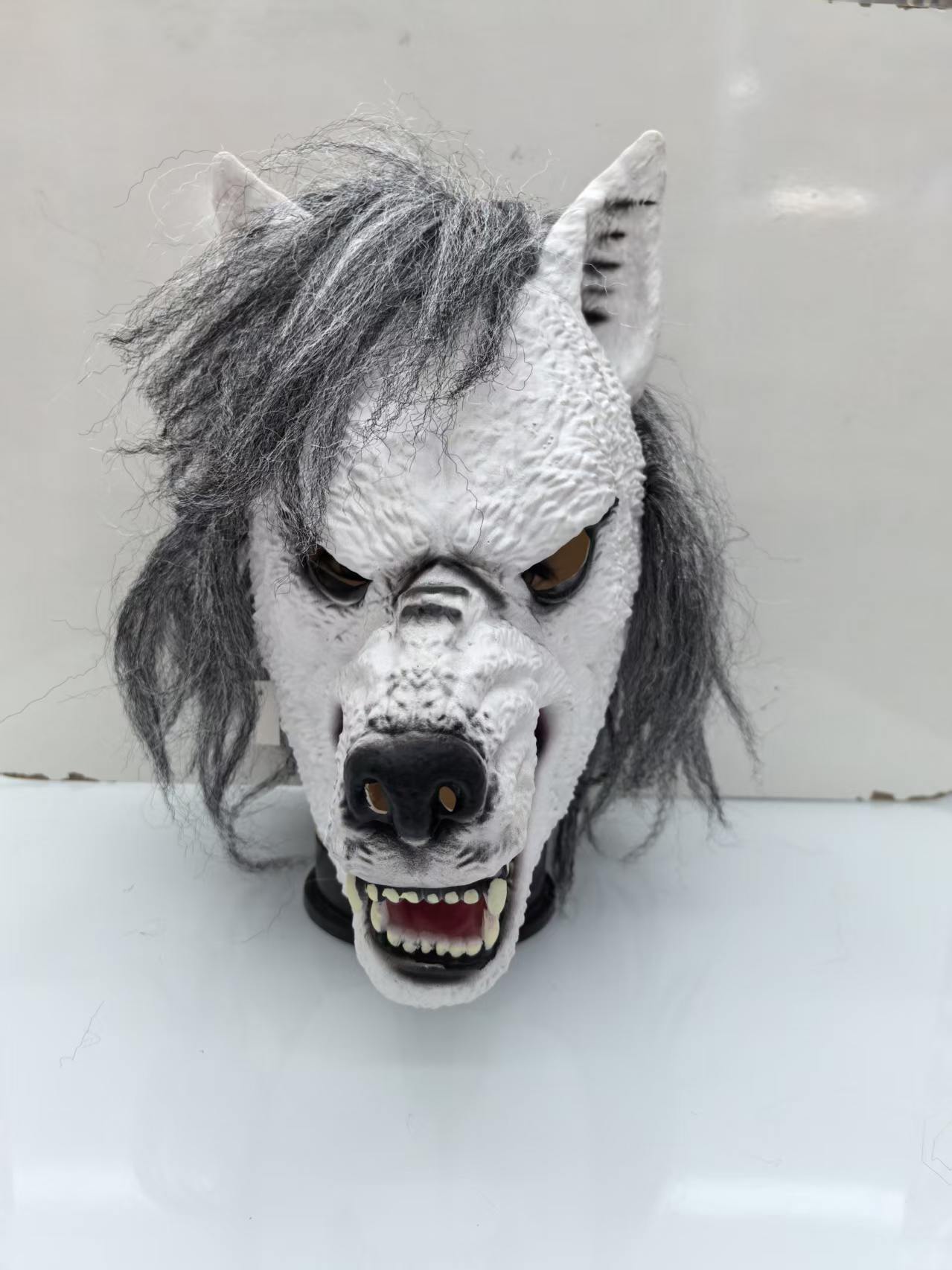 Máscara De LATEX LOBO BLANCO