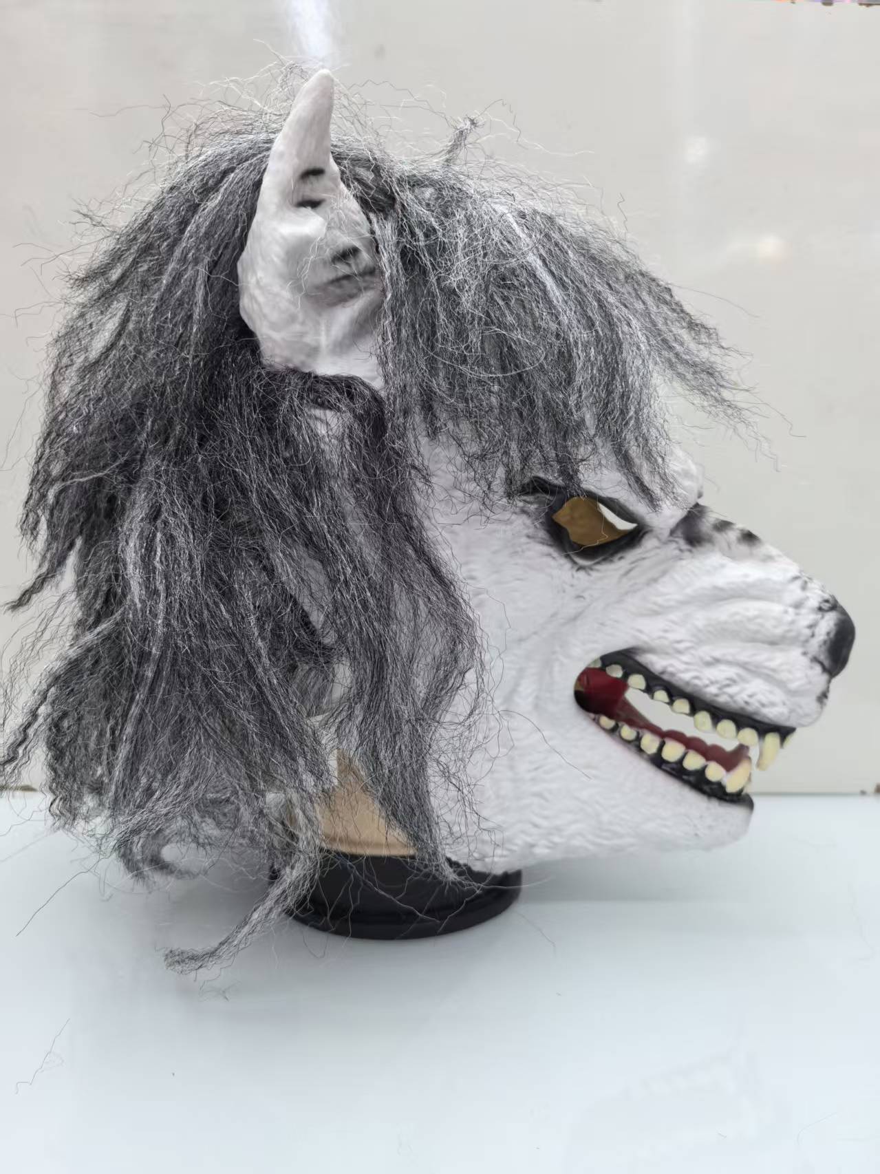 Máscara De LATEX LOBO BLANCO - Imagen 2