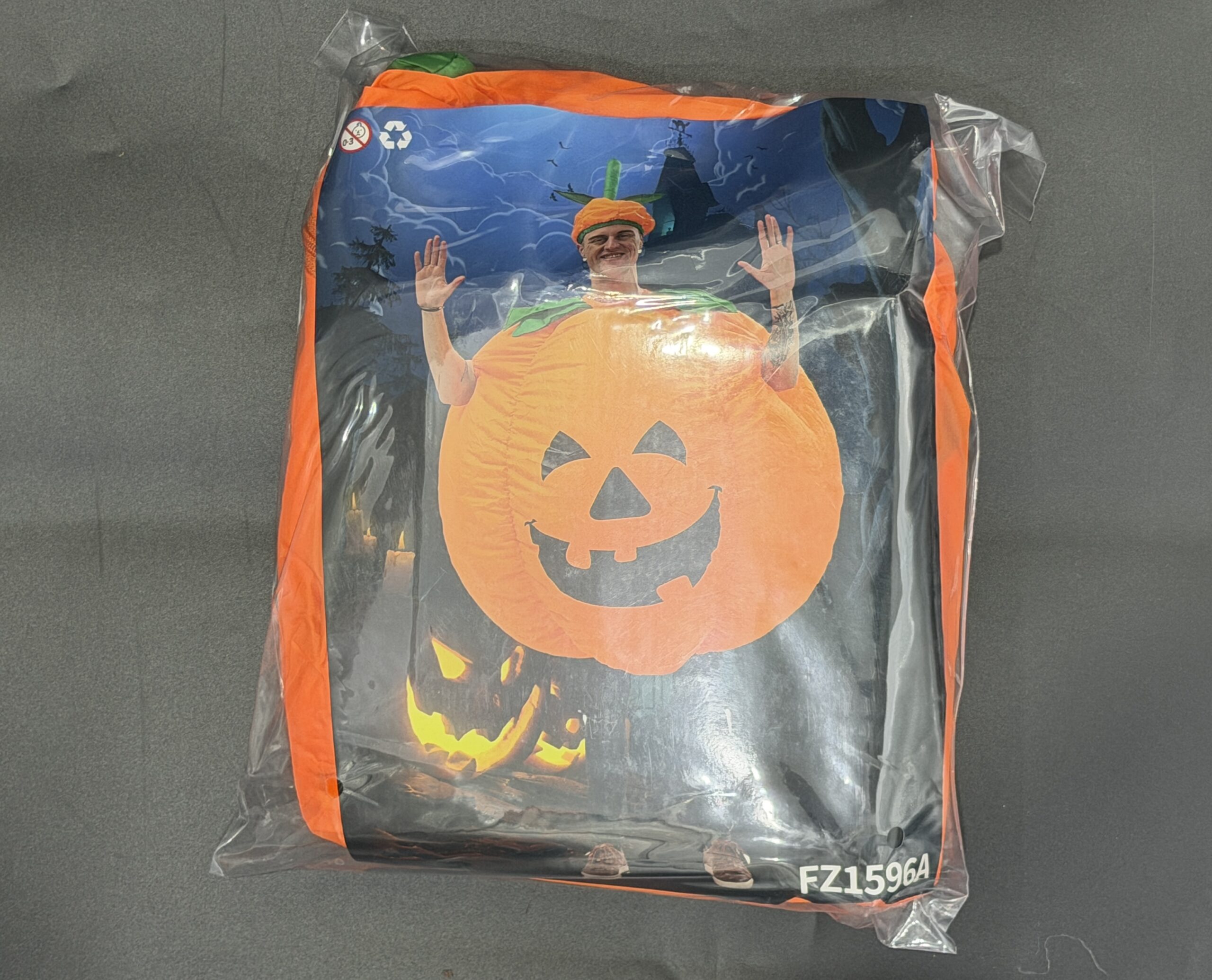 Disfraz Inflable De Calabaza Adultos - Imagen 2